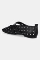Boty Kožené baleríny Tommy Jeans MARYJANE STUDDED BALLERINA EN0EN02886 černá