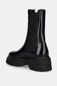 Obuwie Tommy Jeans botki skórzane CHUNKY SHINY LEATHER CHELSEA EN0EN02888 czarny