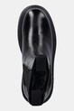 Tommy Jeans botki skórzane CHUNKY SHINY LEATHER CHELSEA czarny EN0EN02888