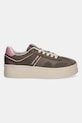 Tenisice Tommy Jeans THE GREENWICH FLATFORM EN0EN02902 smeđa AW25