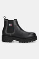 Кожаные полусапоги Tommy Jeans TJW URBAN CHELSEA BOOT EN0EN02908 чёрный AW25