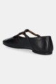 Obuwie Tommy Hilfiger baleriny skórzane SMOOTH LEATHER T-BAR BALLERINA FW0FW09153 czarny