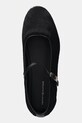 Tommy Hilfiger baleriny skórzane PONY HAIR MARYJANE czarny FW0FW09154