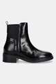 Tommy Hilfiger sztyblety skórzane MINIMAL ABRASIVATO CHELSEA FW0FW08764 czarny AW25
