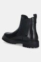 Încălțăminte Tommy Hilfiger ghete chelsea de piele LEATHER CLEATED CHELSEA FW0FW08766 negru