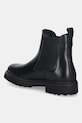 Παπούτσια Δερμάτινες μπότες τσέλσι Tommy Hilfiger LEATHER CLEATED CHELSEA FW0FW08766 μαύρο