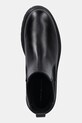 Tommy Hilfiger ghete chelsea de piele LEATHER CLEATED CHELSEA negru FW0FW08766