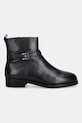 Шкіряні черевики Tommy Hilfiger TH BUCKLE RIDING LEATHER BOOTIE FW0FW08781 чорний NC25