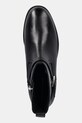 Usnjeni gležnarji Tommy Hilfiger TH BUCKLE RIDING LEATHER BOOTIE črna FW0FW08781