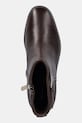 Шкіряні черевики Tommy Hilfiger TH BUCKLE RIDING MID HEEL BOOTIE коричневий FW0FW08859