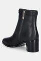 Obuwie Tommy Hilfiger botki skórzane TH BUCKLE RIDING MID HEEL BOOTIE FW0FW08859 czarny