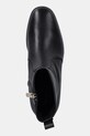 Tommy Hilfiger botki skórzane TH STRETCH LEATHER BOOTIE czarny FW0FW08860
