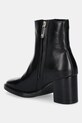 Взуття Шкіряні черевики Tommy Hilfiger STACKED HEEL LEATHER ANKLE BOOT FW0FW08864 чорний