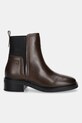 Tommy Hilfiger sztyblety skórzane TH MINIMAL LEATHER CHELSEA FW0FW08978 brązowy AW25