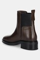 Obuwie Tommy Hilfiger sztyblety skórzane TH MINIMAL LEATHER CHELSEA FW0FW08978 brązowy