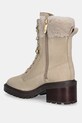 Obuća Gležnječe od brušene kože Tommy Hilfiger TH SHEARLING LACE UP BOOT FW0FW08999 bež