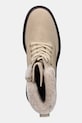 Semišové topánky Tommy Hilfiger TH SHEARLING LACE UP BOOT béžová FW0FW08999