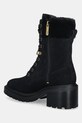 Obuwie Tommy Hilfiger botki zamszowe TH SHEARLING LACE UP BOOT FW0FW08999 czarny