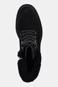Tommy Hilfiger botki zamszowe TH SHEARLING LACE UP BOOT czarny FW0FW08999