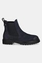 Tommy Hilfiger sztyblety nubukowe TH NUBUCK CLEATED CHELSEA FW0FW09041 granatowy AW25