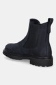 Obuwie Tommy Hilfiger sztyblety nubukowe TH NUBUCK CLEATED CHELSEA FW0FW09041 granatowy