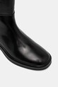 Tommy Hilfiger kozaki skórzane TH MINIMAL ABRASIVATO LONG BOOT czarny FW0FW08979
