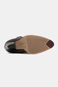 Δερμάτινες μπότες Tommy Hilfiger TH T-STRAP LTHR POINTY LONG BOOT FW0FW08982 καφέ