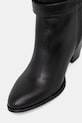 Tommy Hilfiger ghete de piele TH T-STRAP LTHR POINTY LONG BOOT negru FW0FW08982