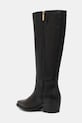 Obuwie Tommy Hilfiger kozaki skórzane TH COWBOY LEATHER LONG BOOT FW0FW09157 czarny