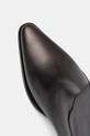 Шкіряні чоботи Tommy Hilfiger TH COWBOY LEATHER LONG BOOT чорний FW0FW09157