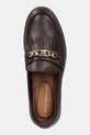 Tommy Hilfiger mokasyny skórzane TH CHAIN FRINGE LEATHER LOAFER brązowy FW0FW08971