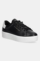 Tommy Hilfiger sneakersy skórzane CHIC PLATFORM CUPSOLE PATENT pozostałe czarny FW0FW08681