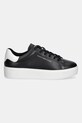 Tommy Hilfiger sneakersy skórzane CHIC PLATFORM CUPSOLE PATENT FW0FW08681 czarny AW25