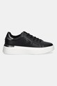 Δερμάτινα αθλητικά παπούτσια Tommy Hilfiger CHIC PLATFORM SNEAKER GOLD FW0FW08817 μαύρο AW25