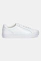 Usnjene superge Tommy Hilfiger TH PLATFORM SNEAKER FW0FW09164 bela AW25