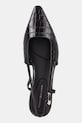 Шкіряні туфлі Tommy Hilfiger CROC SLINGBACK SLANTED HEEL коричневий FW0FW08990