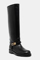 Elisabetta Franchi ghete de piele pana la 5 cm negru SA57B56E2.110
