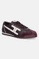 Elisabetta Franchi sneakers din piele piele întoarsă burgundia SA82G56E2.EH8