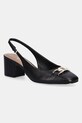 Δερμάτινες γόβες Guess CALIDE 5-8 cm μαύρο FLTCDE.LEA05.BLACK