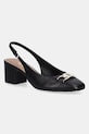 Guess czółenka skórzane CALIDE słupek czarny FLTCDE.LEA05.BLACK