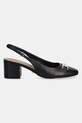 Δερμάτινες γόβες Guess CALIDE FLTCDE.LEA05.BLACK μαύρο AW25