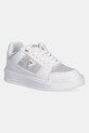 Superge Guess DELOVE2 Imitacija zrnatega usnja bela FLTDL2.LEA12.WHITE