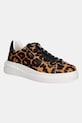 Guess sneakersy skórzane ELBINA8 imitacja skóry licowej brązowy FLTEL8.LEA12.TAN