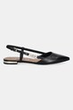 Kožne balerinke Guess FRANIE FLTFRA.LEA05.BLACK crna AW25