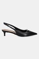 Kožne salonke Guess JESSAH FLTJES.LEA05.BLACK crna AW25