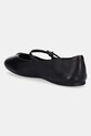 Παπούτσια Δερμάτινες μπαλαρίνες Guess KALIDA FLTKLD.LEA02.BLACK μαύρο