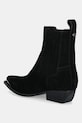 Obuv Semišové kovbojské topánky Guess LANNA2 FLTLN2.SUE10.BLACK čierna