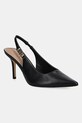 Δερμάτινες γόβες Guess NASSHA4 στιλέτο μαύρο FLTNS4.LEA05.BLACK