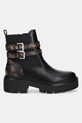 Gležnjače Guess SADRINO FLTSDR.FAL10.BLKBR crna AW25
