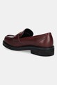 Cipők Guess bőr mokaszin SHUTTLE3 FLTSH3.LEA14.WINE burgundia